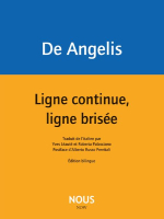 De Angelis Ligne continue, ligne bris�e